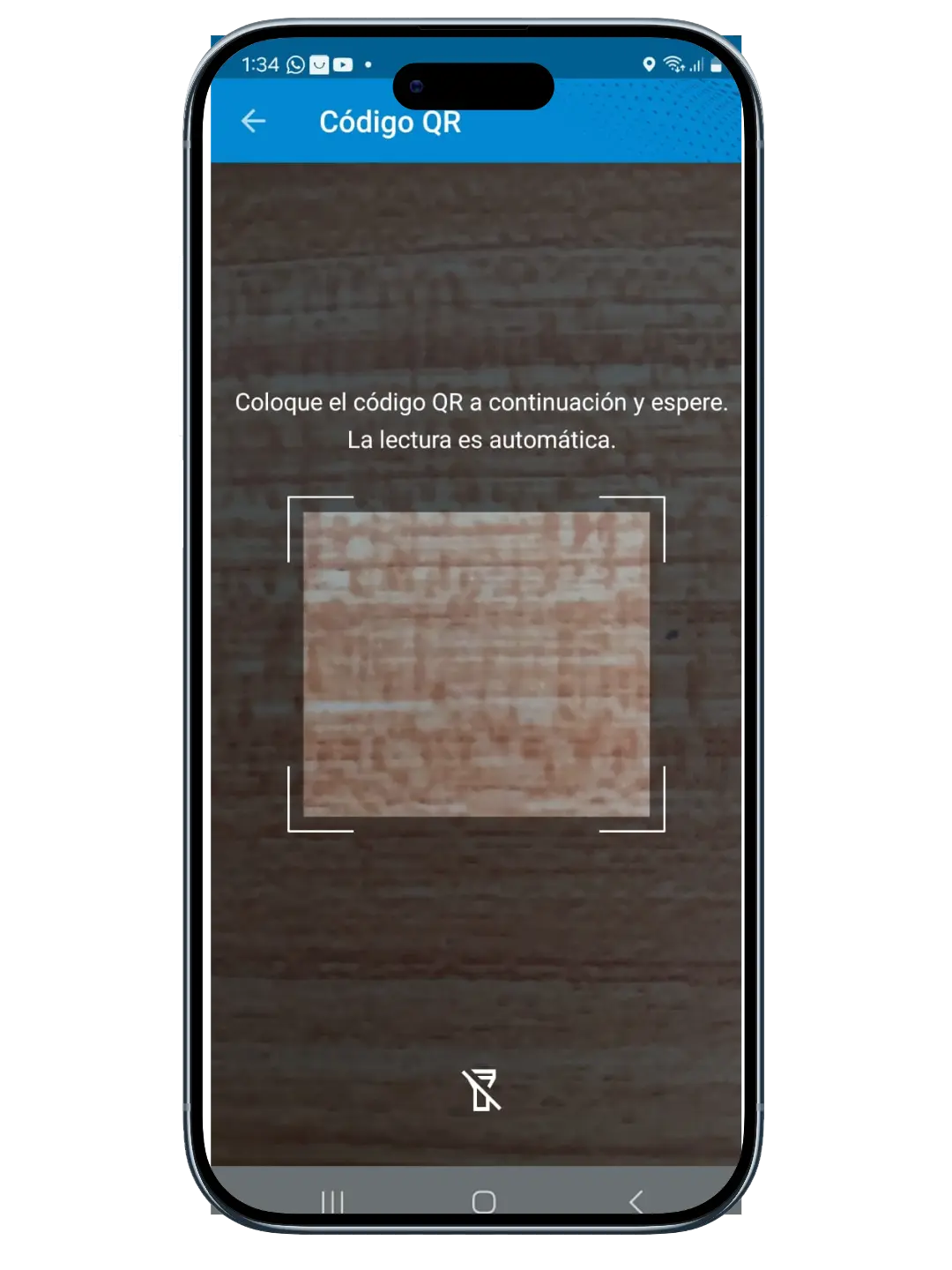 Aplicación SIARID mostrando la llave virtual para abrir el acceso del fraccionamiento