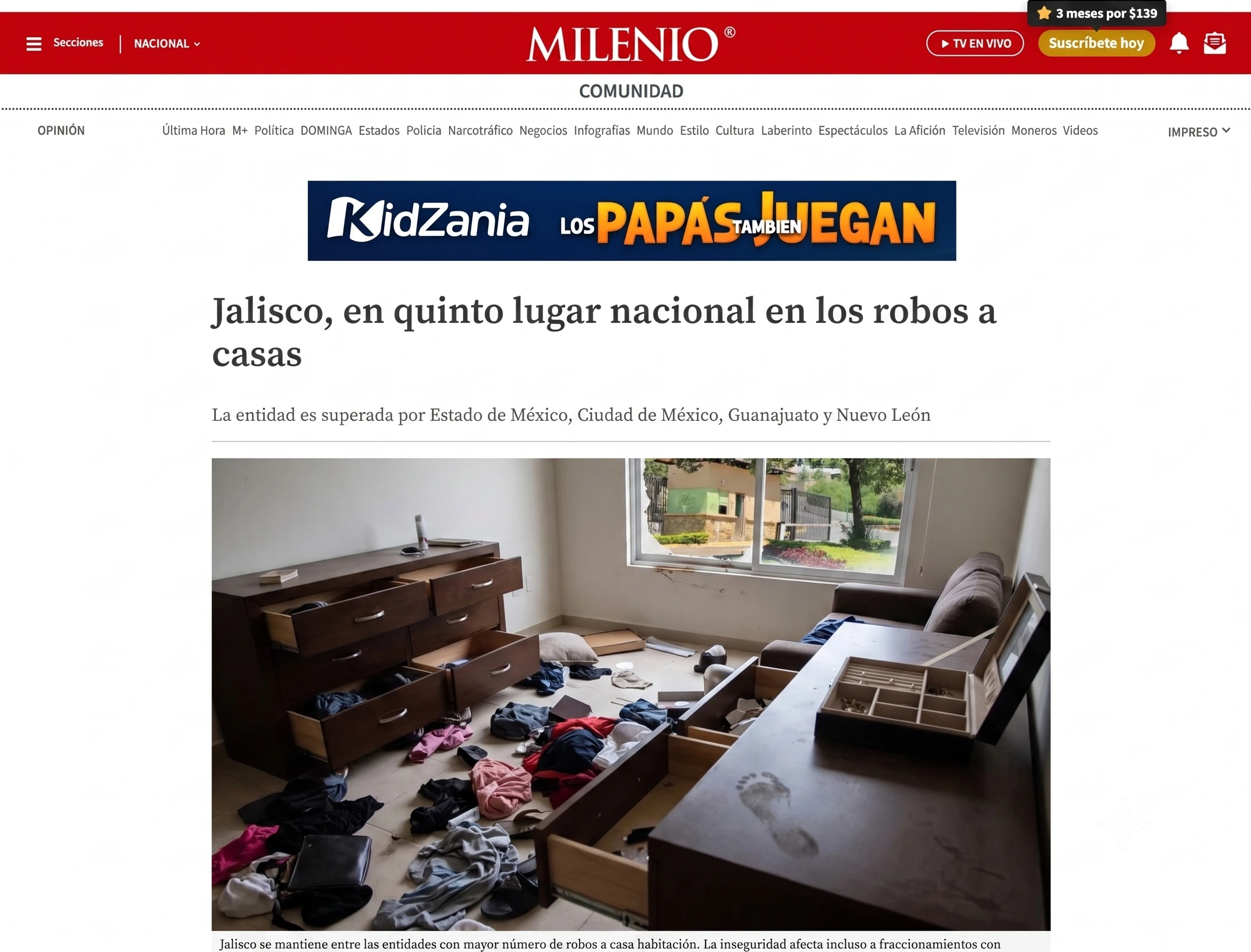 Vulnerabilidad en el hogar sin un sistema de alarma confiable