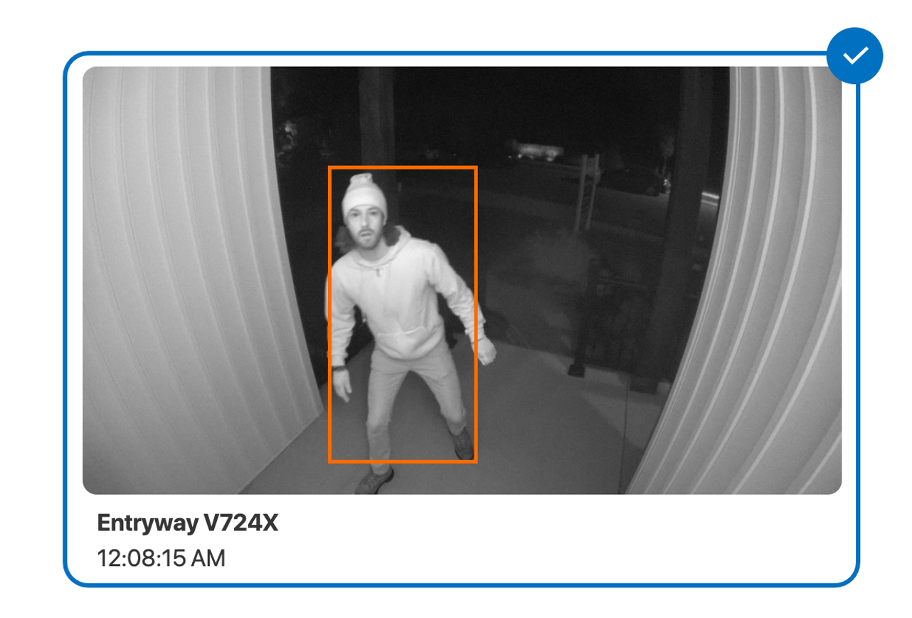 Verificación visual con cámaras de seguridad inteligentes Alarm.com - Who's In